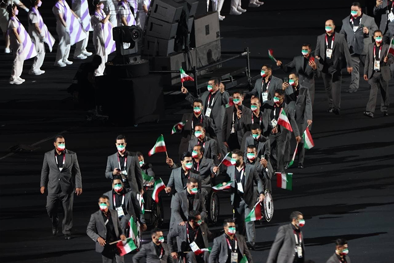 رژه کاروان پارالمپیک ایران - افتتاحیه پارالمپیک توکیو 2020 - بخش اول 2