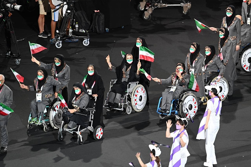 رژه کاروان پارالمپیک ایران - افتتاحیه پارالمپیک توکیو 2020 - بخش اول 3