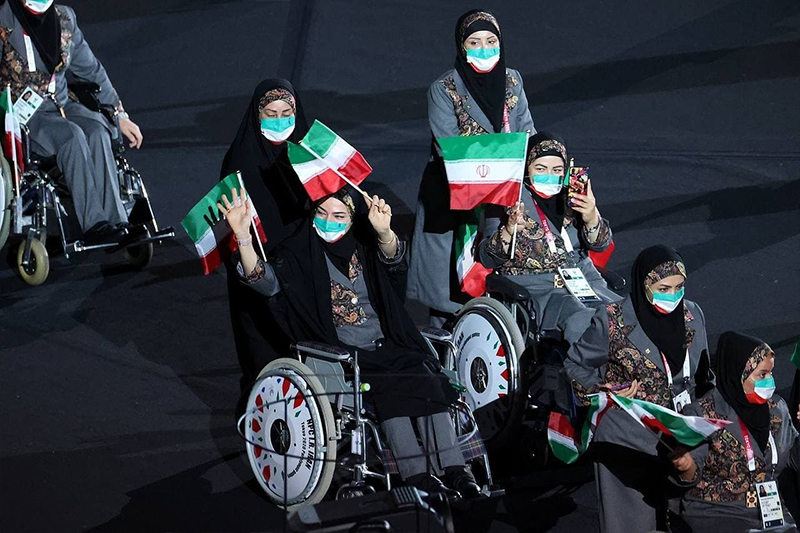 رژه کاروان پارالمپیک ایران - افتتاحیه پارالمپیک توکیو 2020 - بخش اول 5