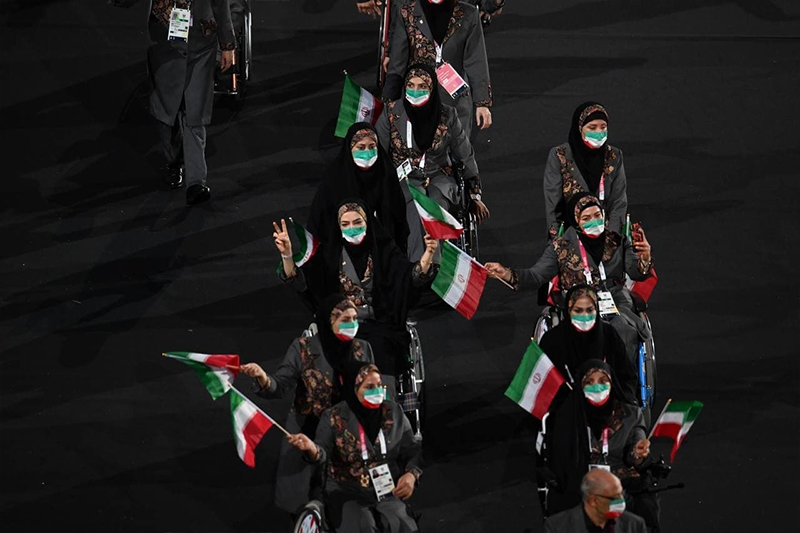 رژه کاروان پارالمپیک ایران - افتتاحیه پارالمپیک توکیو 2020 - بخش اول 6