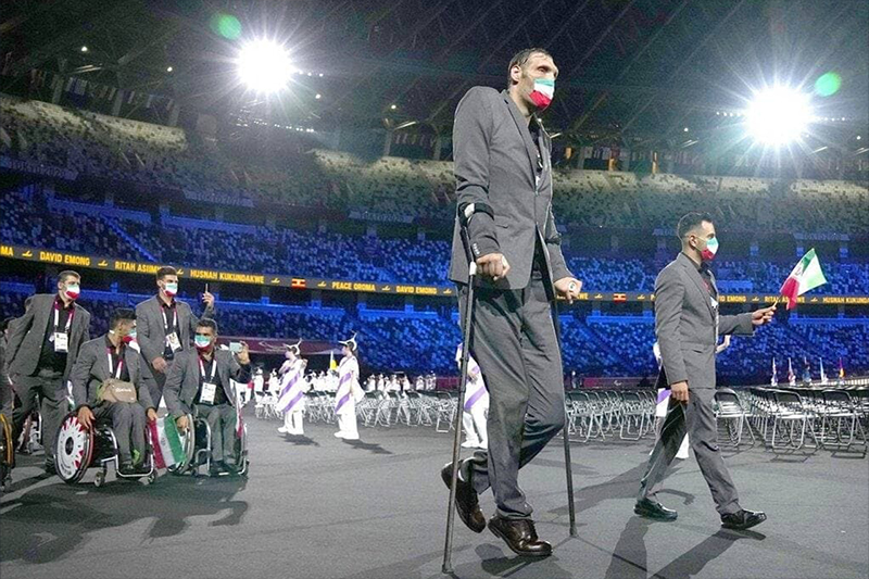 رژه کاروان پارالمپیک ایران - افتتاحیه پارالمپیک توکیو 2020 - بخش اول 8