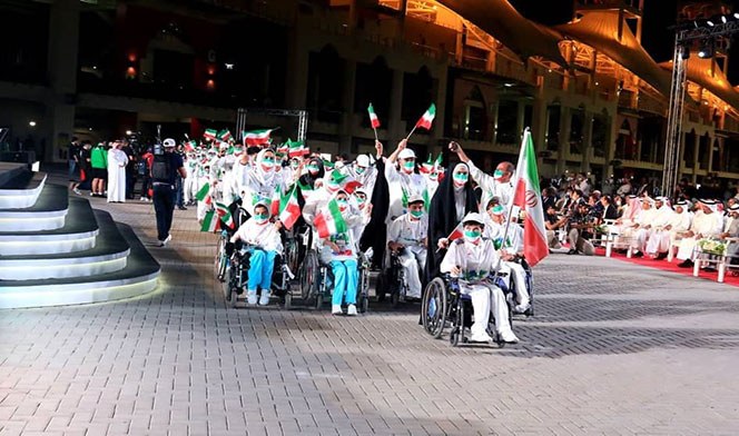 گزارش تصویری پنج/ حضور کاروان ایران در مراسم افتتاحیه بازی های پاراآسیایی جوانان بحرین