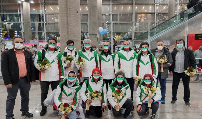 کاروان اعزامی ایران به بازی های پارالمپیک زمستانی پکن بامداد امروز به میهن بازگشت