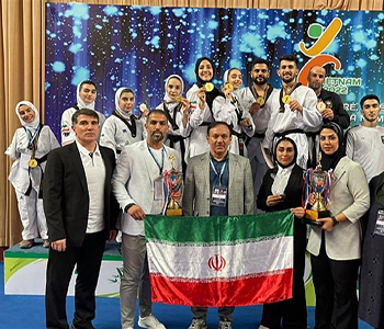 تیم ملی پاراتکواندو ایران بر بام آسیا ایستاد