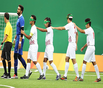 تیم فوتبال نابینایان ایران در جایگاه چهارم ایستاد
