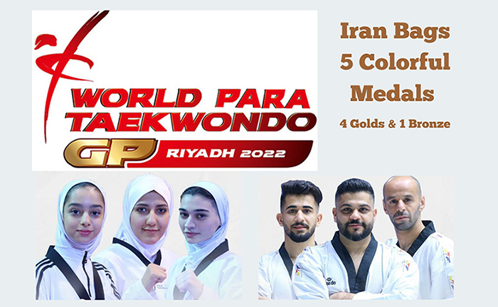 Iran Bags 5 Medals at the World Para Taekwondo Grand-Prix Finals