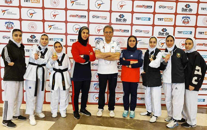 Iranian females’ para-taekwondo players snatch 5 medals at the 2023 Open Turkish Championships