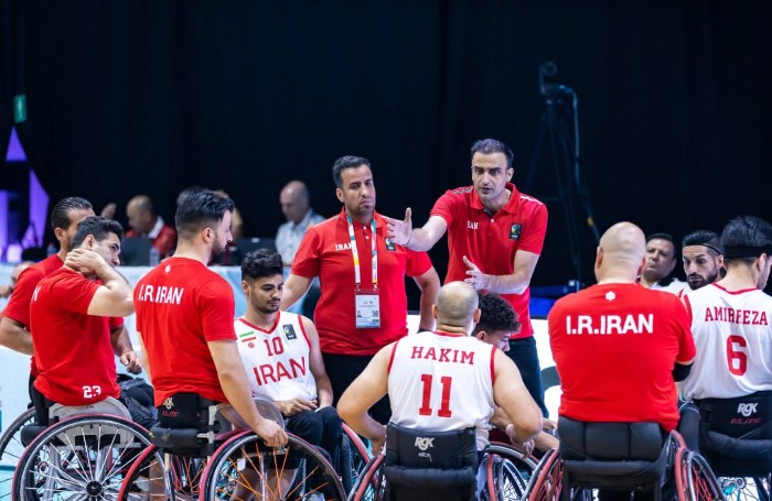 Iran wheelchair basketball squad