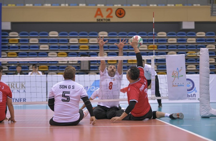 Iran men sitting volleyball vs Korea