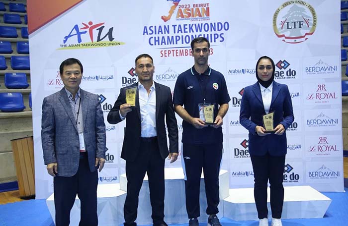 Iranian Payam Khanlarkhani and Atefeh Keshavarz