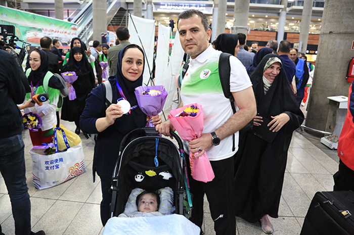 برگزاری مراسم استقبال از ملی پوشان کاروان "فرزندان ایران" با حضور مسئولین ورزش