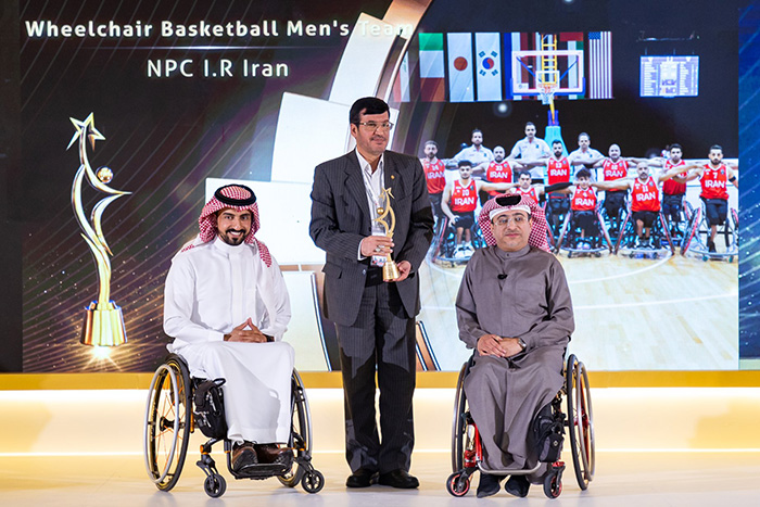 تیم ملی بسکتبال با ویلچر مردان ایران در بخش عملکرد تیمی بهترین تیم آسیا شناخته شد