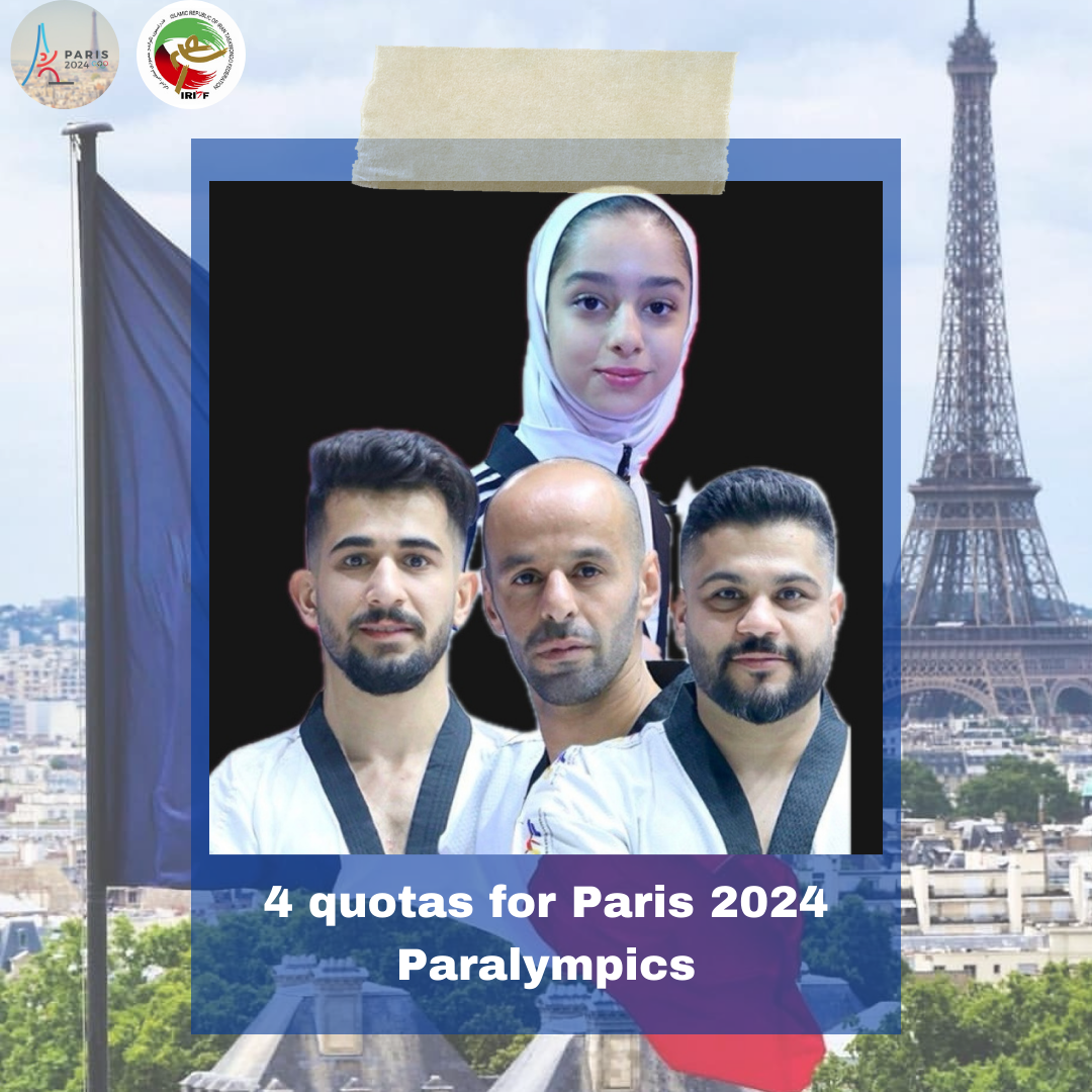 چهار پاراتکواندوکار ایران سهمیه پارالمپیک پاریس را کسب کردند