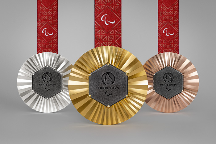 Paris 2024 medals Eiffel Tower