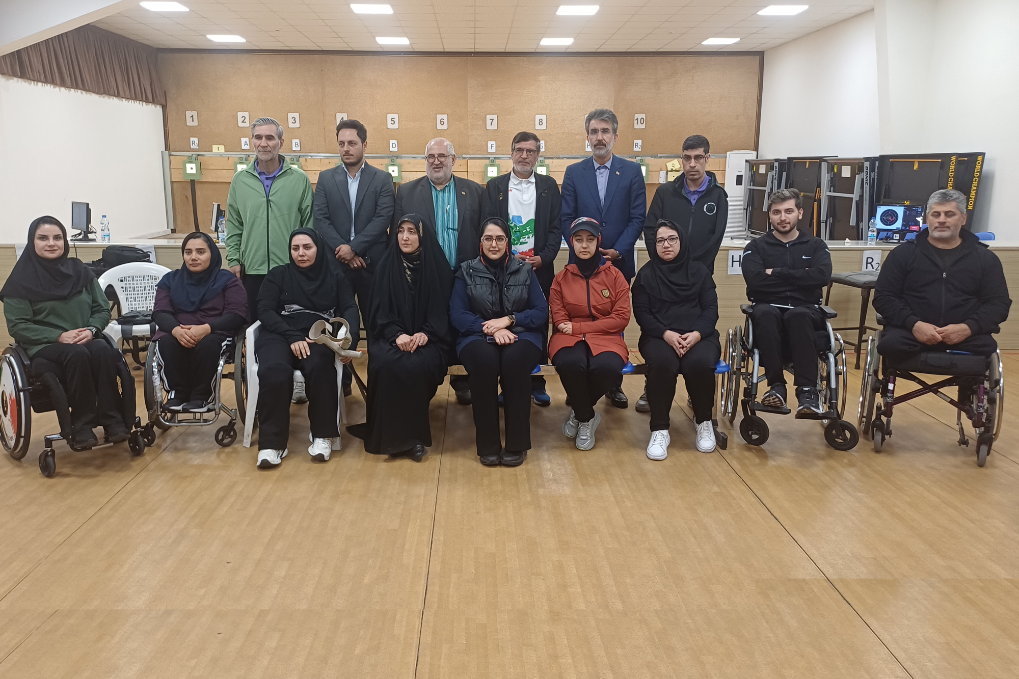 بازدید دکتر کارگری از اردوی تیم ملی تیراندازی