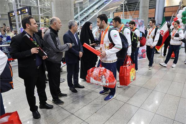گزارش تصویری استقبال از دومین گروه ملی‌پوشان پاراآسیایی ناگویا 60