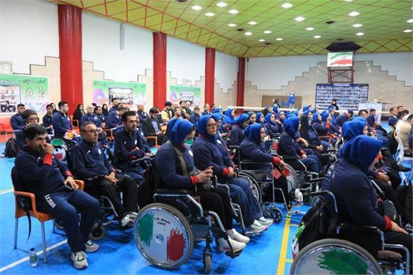 گزارش تصویری/ مراسم بدرقه گروه اول کاروان فرزندان ایران به بازی های پاراآسیایی هانگژو 7