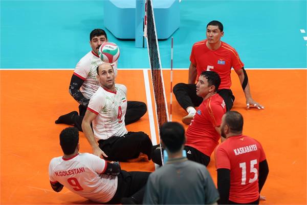 والیبال نشسته مردان و مراسم توزیع مدال بازی‌های پاراآسیایی هانگژو 19
