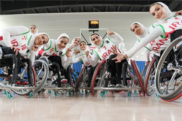پیروزی تیم ملی زنان بسکتبال با ویلچر ایران مقابل تیم لائوس در بازی های پاراآسیایی هانگژو 9