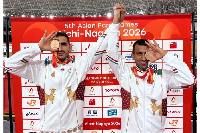 برنز دلیر و رشنو در تایم‌تریل ۱۰۰۰ متر؛ دومین مدال پارادوچرخه‌سواری ایران در آیچی–ناگویا