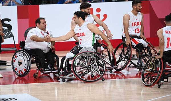 تیم ملی بسکتبال با ویلچر آمریکا مقابل ایران به برتری دست یافت