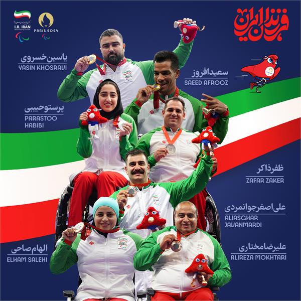 Iran's PI Athletics Medalists at Paris 2024