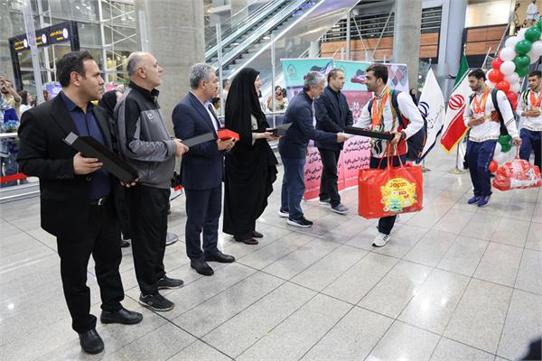 گزارش تصویری استقبال از دومین گروه ملی‌پوشان پاراآسیایی ناگویا 61
