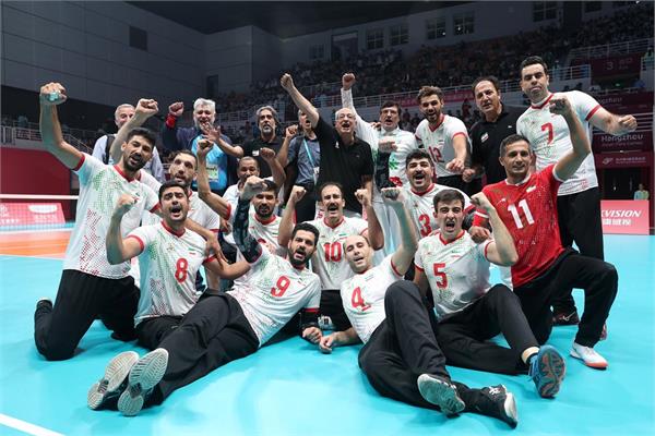 والیبال نشسته مردان و مراسم توزیع مدال بازی‌های پاراآسیایی هانگژو 15