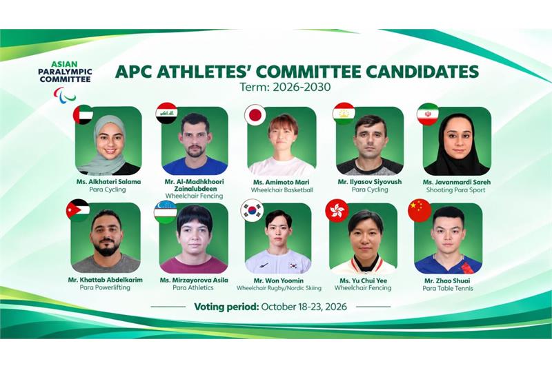 Sareh Javanmardi nominated for Asian Paralympic Committee Athletes’ Committee