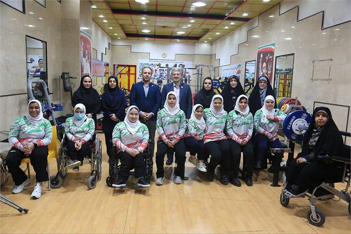 بازدید نایب رئیس بانوان کمیته ملی پارالمپیک از اردوی تیم ملی پاراوزنه‌برداری و بسکتبال با ویلچر بانوان