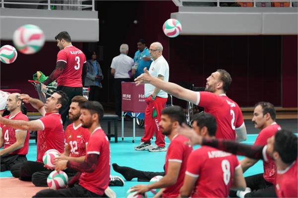 والیبال نشسته مردان و مراسم توزیع مدال بازی‌های پاراآسیایی هانگژو 13