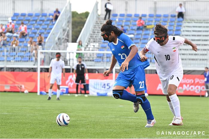 پیروزی پرگل فوتبال نابینایان ایران برابر هند