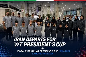 Iran Para Taekwondo Team Departs for WT President's Cup – Asia 2026