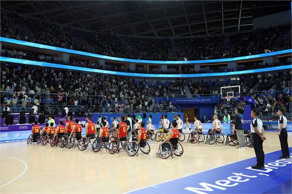 بسکتبال با ویلچر مردان برد چین در هانگژو 6