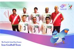 Iran Men’s Goalball Team at Hangzhou Asian Para Games