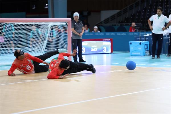 Goalball Iran Ukraine . Zeinalzadeh .Paris 3