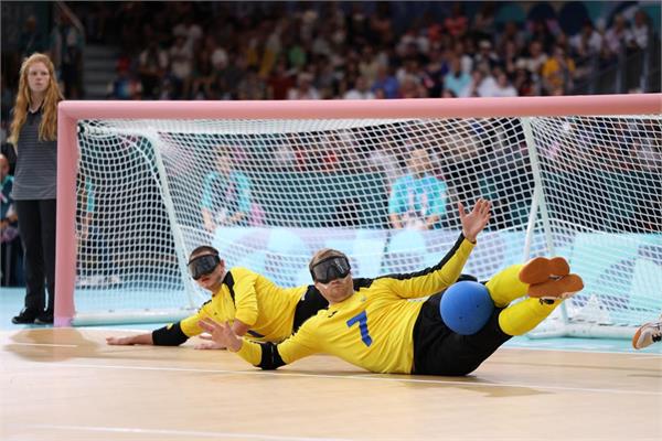 Goalball Iran Ukraine . Zeinalzadeh .Paris 4