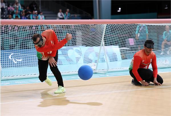 Goalball Iran Ukraine . Zeinalzadeh .Paris 1