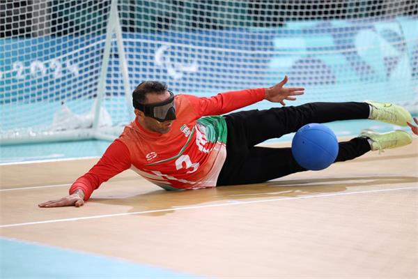 Goalball Iran Ukraine . Zeinalzadeh .Paris 2