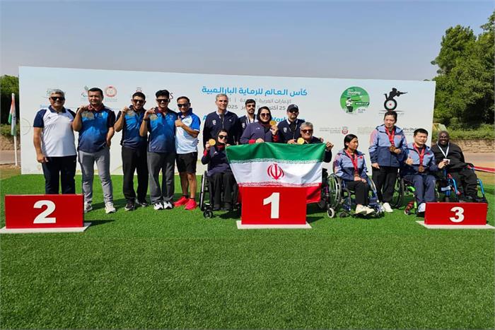 تیم تپانچه خفیف ۵۰ متر ایران قهرمان شد