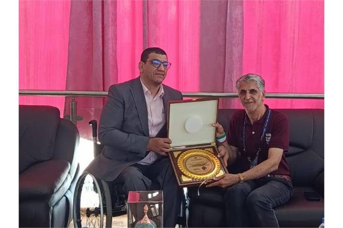 دیدار سرپرست کاروان پاراوزنه برداری ایران با رییس کمیته ملی پارالمپیک الجزایر