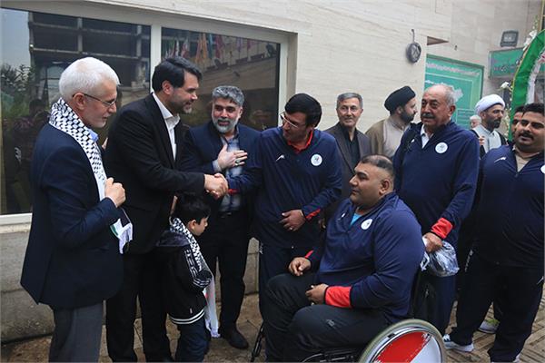 گزارش تصویری/ مراسم بدرقه گروه اول کاروان فرزندان ایران به بازی های پاراآسیایی هانگژو 16