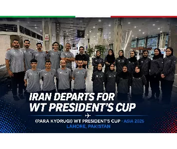 Iran Para Taekwondo Team Departs for WT President's Cup – Asia 2026