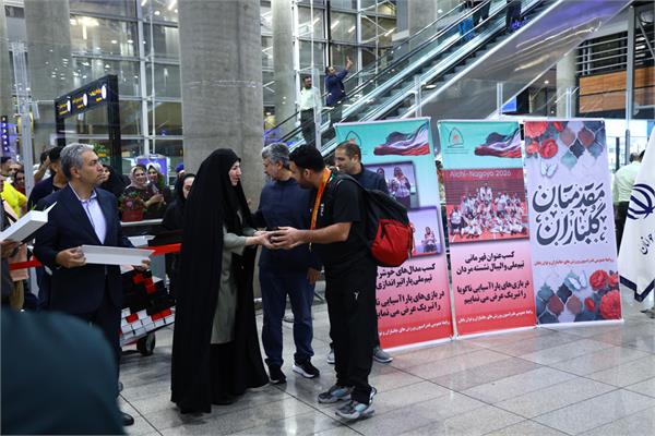 گزارش تصویری استقبال از دومین گروه ملی‌پوشان پاراآسیایی ناگویا 9