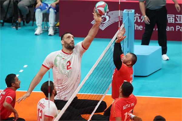 والیبال نشسته مردان و مراسم توزیع مدال بازی‌های پاراآسیایی هانگژو 10