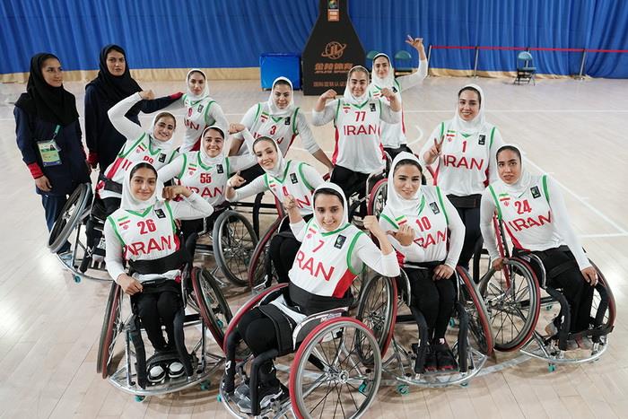 پیروزی تیم ملی زنان بسکتبال با ویلچر ایران مقابل تیم لائوس در بازی های پاراآسیایی هانگژو 8