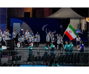 Team Iran Parade at Paris 2024 11