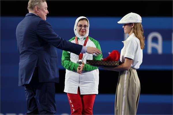 Fatemeh Hammati Compound Final & Silver Medal Paris 14