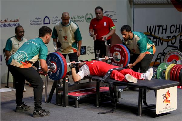 گزارش تصویری | روز دوم رقابت‌های پاراوزنه‌برداری بازی‌های پاراآسیایی دبی ۲۰۲۵  19