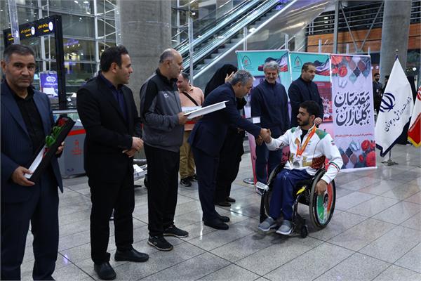 گزارش تصویری استقبال از دومین گروه ملی‌پوشان پاراآسیایی ناگویا 25